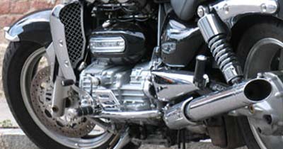 Chrom Motorblock Motorrad Triumph Rocket III